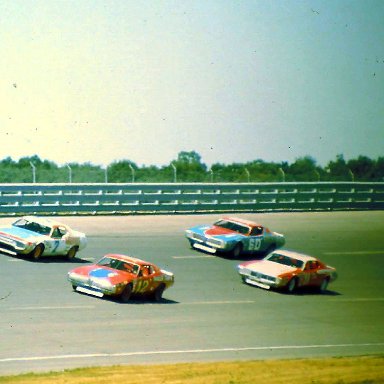 USAC #12 Bay Darnell #7 Norm Nelson #11 Irv Janey #60 Johnny Parsons #30 Mickey Flora 1974 Twin 200 @ Michigan