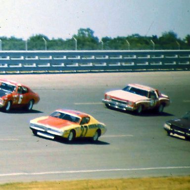 USAC #27 Ken Rowley #6 Harold Fair #68 Gary Wroan #91 Jerry Wolland 1974 Twin 200 @ Michigan