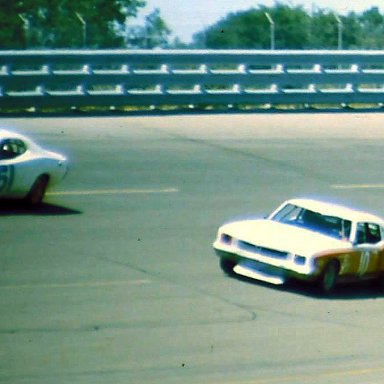 USAC #51 Bob Whitlow #10 John Schultz 1974 Twin 200 @ Michigan