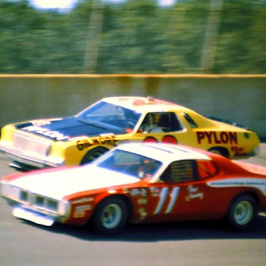 USAC #11  Irv Janey #28 A J Foyt 1974 Twin 200 @ Michigan