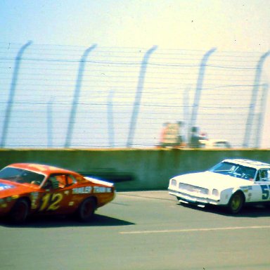 USAC #12 Bay Darnell #52 Dick Trickle 1974 Twin 200 @ Michigan