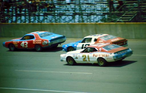 #43 Richard Petty #12 Bobby Allison #21 David Pearson 1974 Yankee 400 