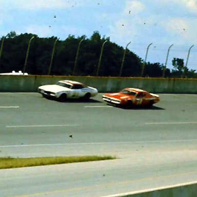 #21 David Pearson #71 Buddy Baker 1973 Motor State 400 @ Michigan