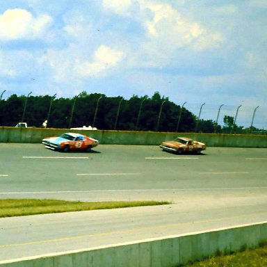 #43 Richard Petty #12 Bobby Allison 1973 Motor State 400 @ Michigan