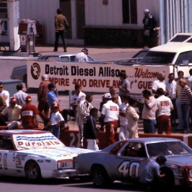 #40 D K Ulrich #21 David Pearson 1977 Champion Spark Plug 400 @ Michigan