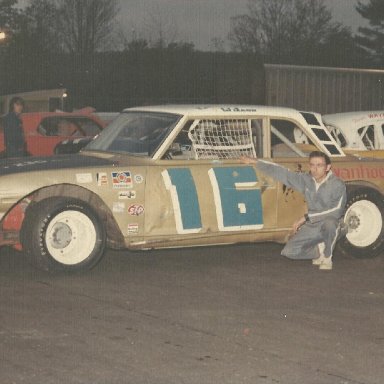 ChevyII in pits at Stafford
