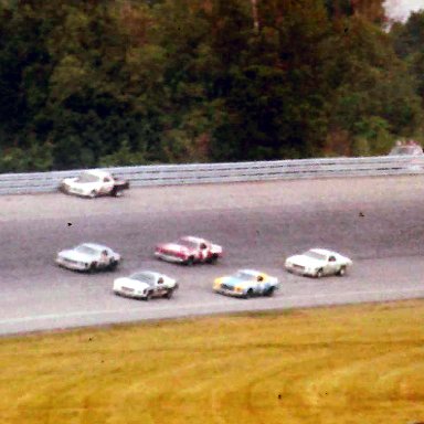 #28 Buddy Baker #11 Cale Yarborough #2 Dale Earnhart #1 David Pearson #02 Chuck Bown #88 Darrell Waltrip 1980 Gabriel 400 @ Michigan