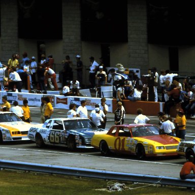 #16 David Pearson #01 Doug Heveron #66 Phil Parsons #98 Joe Ruttman 1984 Champion Spark Plug 400 @ Michigan