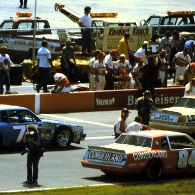 #98 Joe Ruttman #75 Dave Marcis #84 Jody Ridley 1984 Champion Spark Plug 400 @ Michigan