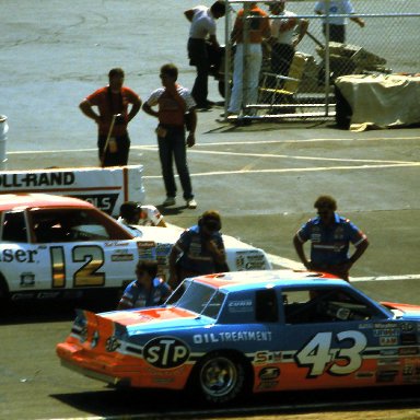 #12 Neil Bonnett #43 Richard Petty 1984 Champion Spark Plug 400 @ Michigan