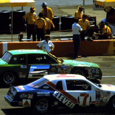 #6 Clark Dwyer #7 Kyle Petty 1984 Champion Spark Plug 400 @ Michigan