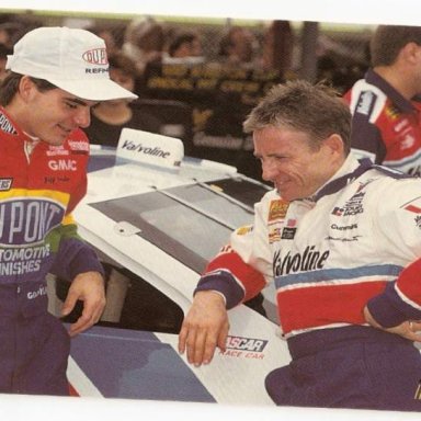 Jeff Gordon and Mark Martin