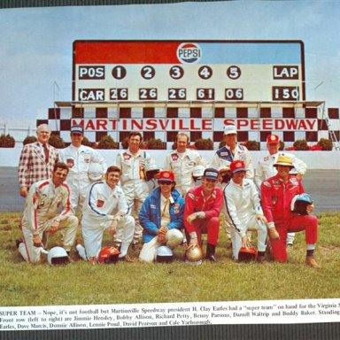 Martinsville Speedway, Group Shot