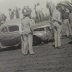 Red Byron wreck at Habersham Speedway - 1947
