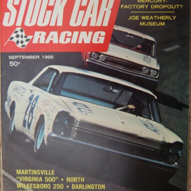 Stock Car Racing Magazine, September 1966, Volume 1 #3