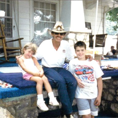 Me and sis with Richard Petty in 1988