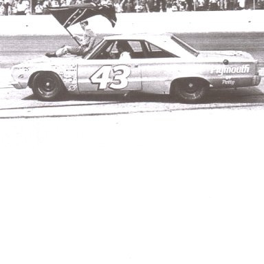 King Richard with Johnny Reb at 1967 Rebel 400