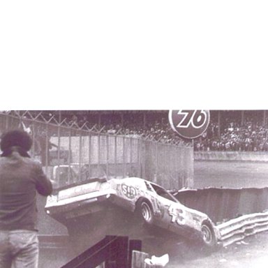 King Richard Crashes in Turn #4 at Daytona 1978
