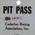 Pit Pass Tunis Speedway, July 6, 1958