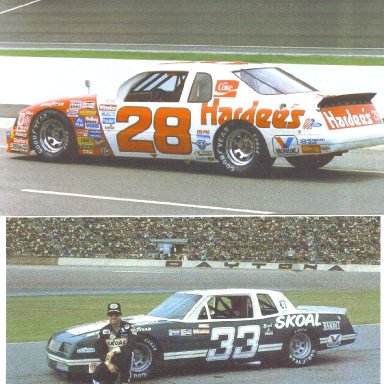 Cale Yarborough & Harry Gant in 1984