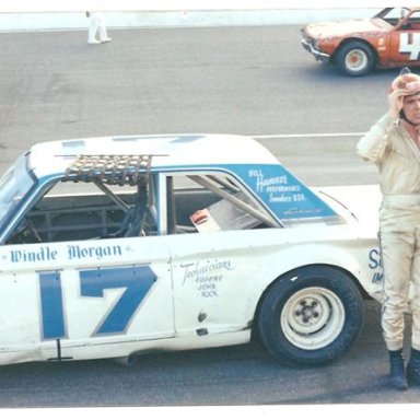 Darrell Waltrip  Bill Hamner at the Snowball Derby 1972