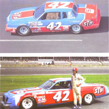 Kyle Petty in 1982 and the boxy Magnum in 1979