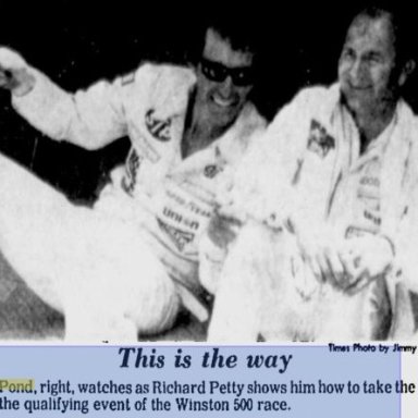 Richard Petty and Lennie Pond