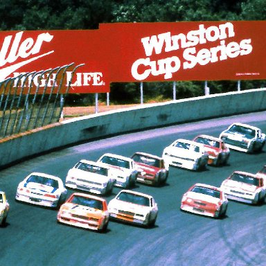 #3 Dale Earnhart #17 Darrell Waltrip #21 Kyle Petty 1987 Miller American 400 @ Michigan