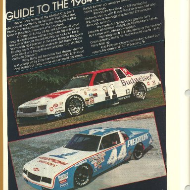 1984 Winston Cup cars