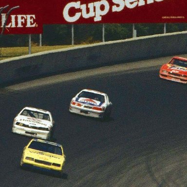 #3 Dale Earnhardt #28 Davey Allison #21 Kyle Petty 1987 @ MIS Miller American 400.