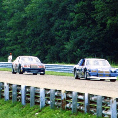 #27 Rusty Wallace & #51 Tom Rotsell 1986 The Budweiser at the Glen  @ Watkins Glen International