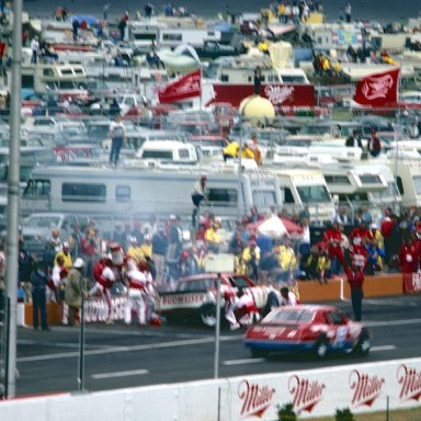 #11 Darrell Waltrip & #67 Buddy Arrington 1985 Miller 400 @ Michigan