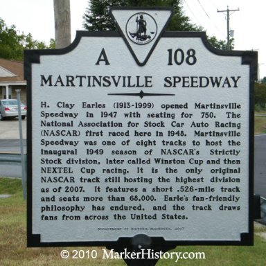 Martinsville Historic Marker