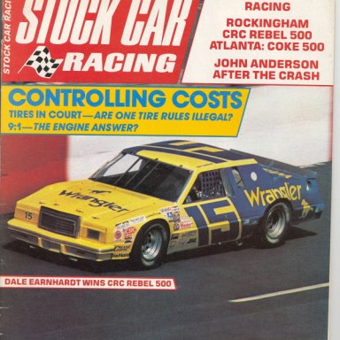 Earnhardt / Moore '82 Ford T-Bird SCR Cover