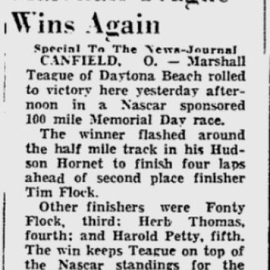 1951 Marshall Teague Canfield