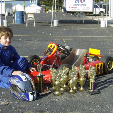 Cole 2008 season trophies