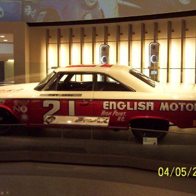 Tiny Lund Daytona 500 winning car