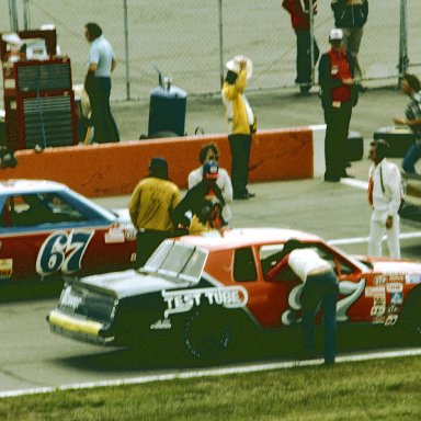 #97 Bob Schacht #67 Buddy Arrington 1981 Champion Spark Plug 400 @ Michigan International Speedway