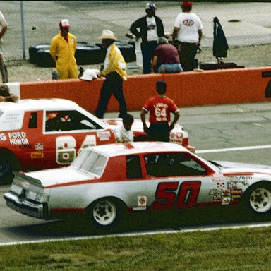 #50 Bruce Hill #64 Tom Gale 1981 Champion Spark Plug 400 @ Michigan International Speedway