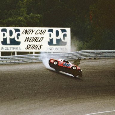 #02 Morgan Shepherd #98 Johnny Rutherford 1981 Champion Spark Plug 400 @ Michigan International Speedway..