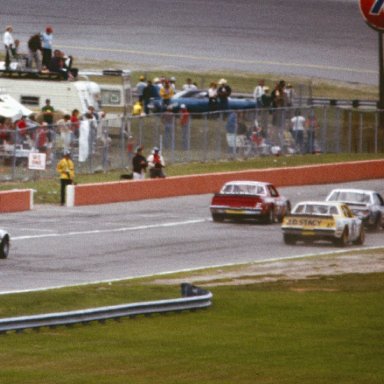 #44 Terry Labonte #90 Jody Ridley #37 Mike Alexander 1981 Champion Spark Plug 400 @ Michigan International Speedway.