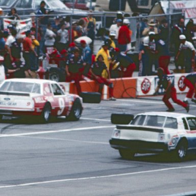 #9 Bill Elliott #5 Joe Millikan 1981 Champion Spark Plug 400 @ Michigan International Speedway.