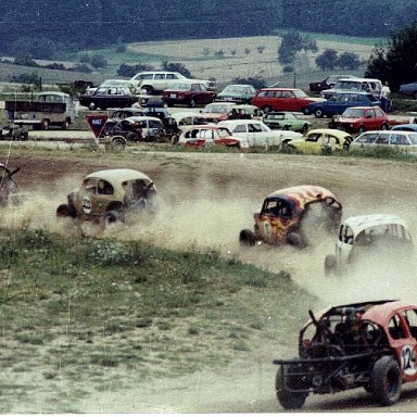 Chuck in race car # 124 1978