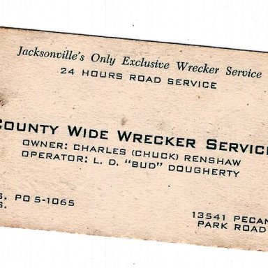 Charles Dixon Renshaw bussness card