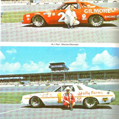 #28 AJ Foyt & #11 Cale Yarborough