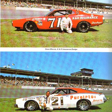 #71 Dave Marcis & #21 David Pearson