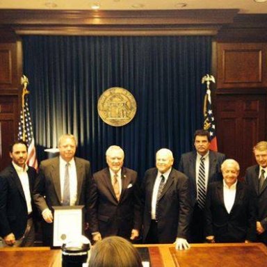 Rex -Elliott-Helton-Smith-Johnson-With Gov of Ga.
