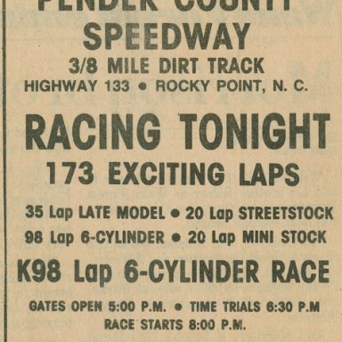 Pender County Speedway