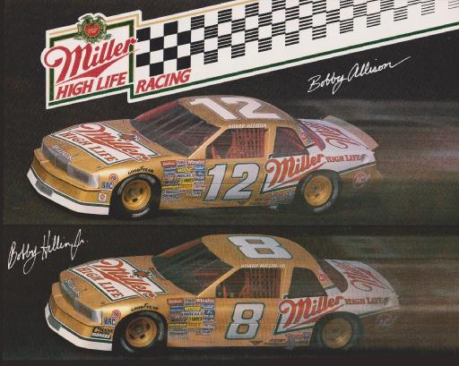 Miller Buick 1986 1/64th HO Scale Slot Car Waterslide Decals #8 Bobby Hillin jr 