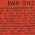 005 DAYTONA 500 MILE RACE, CLOSED-CIRCUIT TV, SUNDAY FEB.22, 1970 RAIN CHECK RULES ON TICKET STUB, HAMPTON ROADS COLISEUM, HAMPTON,VIRGNIA